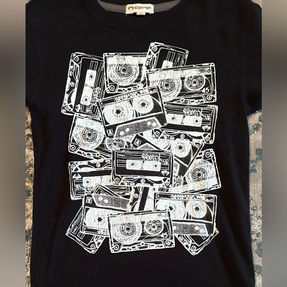 Appaman Black Long Sleeve Shirt with Graphic Design - Picture 2 of 3
